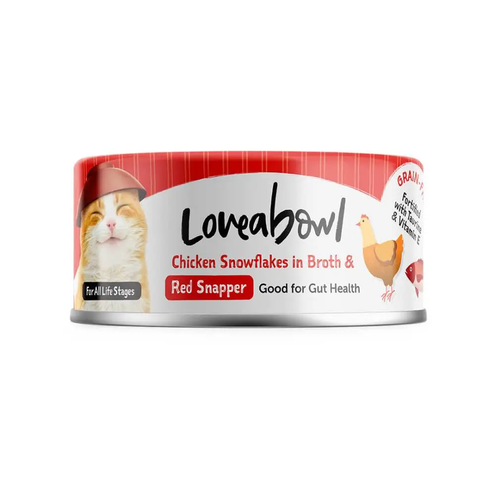 Loveabowl  無穀物肉絲罐- 嫩雞紅鯛魚 70g